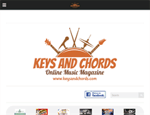 Tablet Screenshot of keysandchords.com